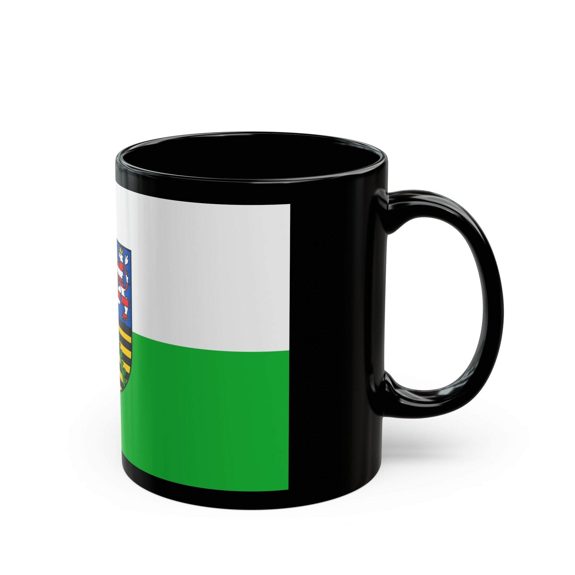 Flag of Schmalkalden Meiningen Germany - Black Coffee Mug-The Sticker Space