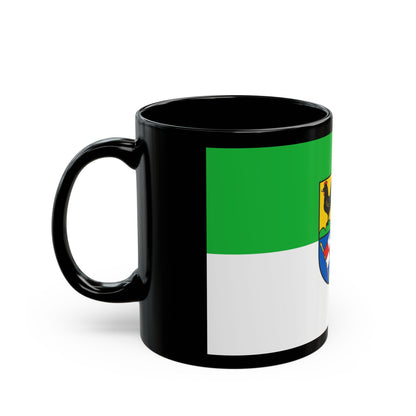 Flag of Schmalkalden Meiningen Germany - Black Coffee Mug-The Sticker Space