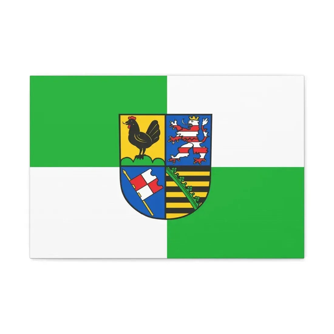 Flag of Schmalkalden Meiningen Germany - Canvas Wall Art 24″ x 16″ 1.25" - The Sticker Space