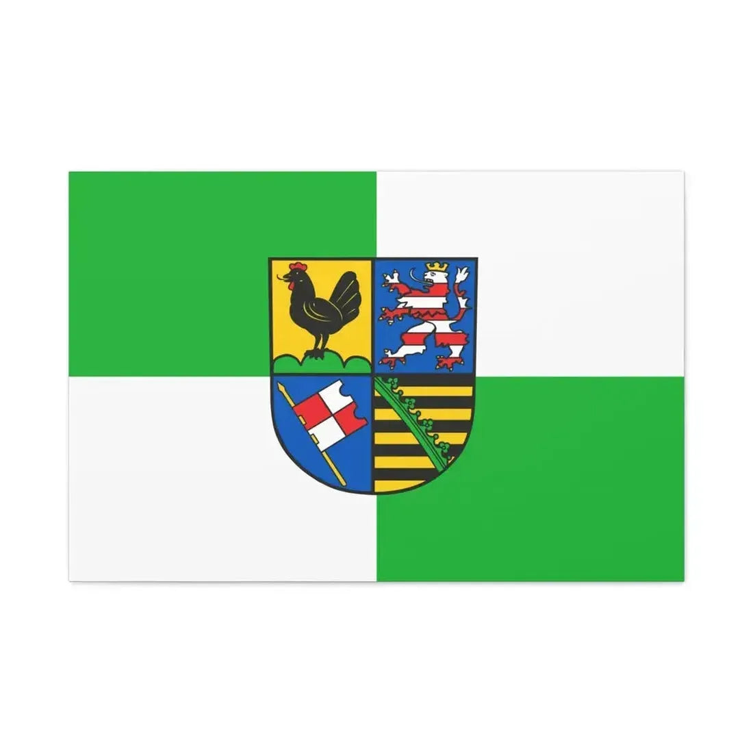 Flag of Schmalkalden Meiningen Germany - Canvas Wall Art - The Sticker Space