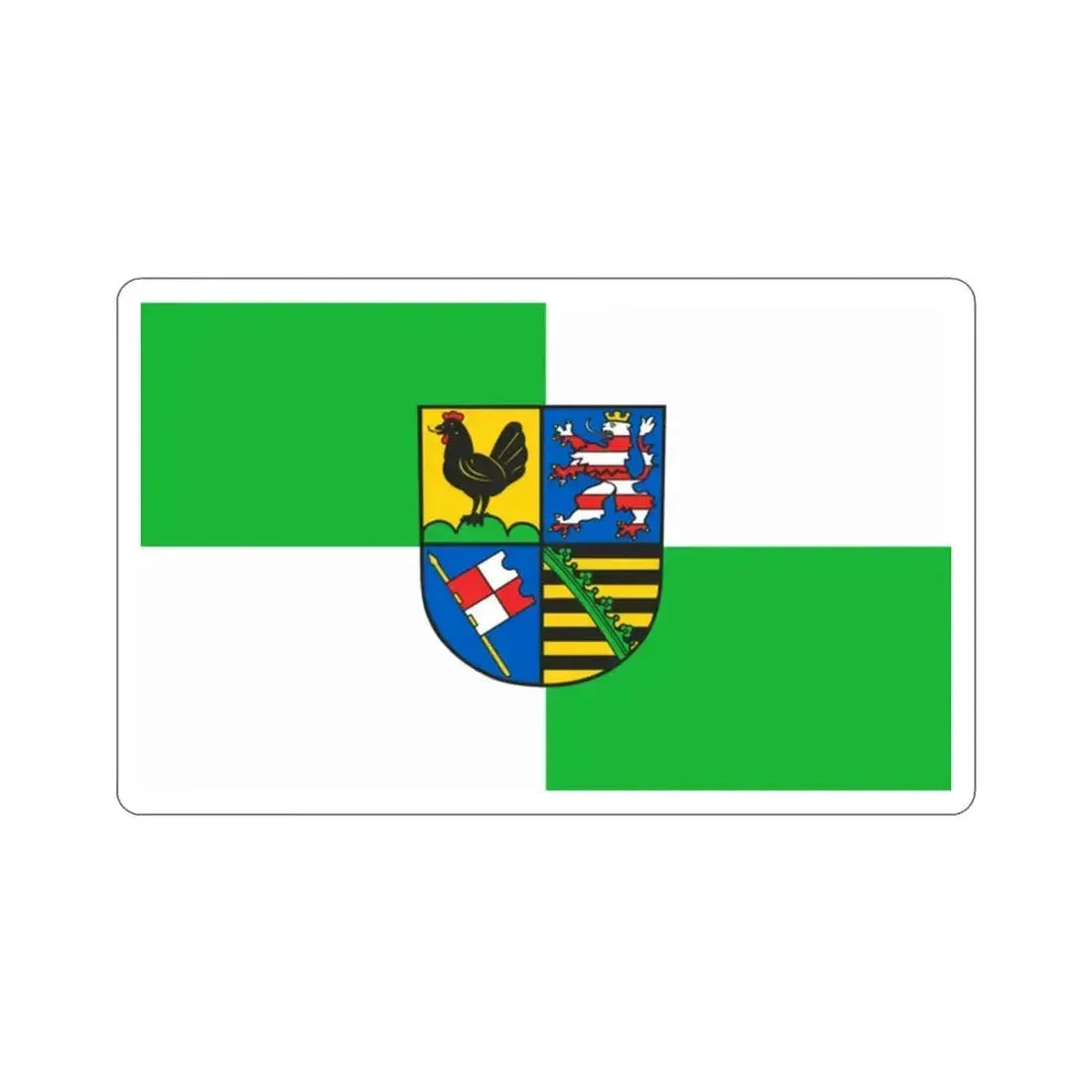 Flag of Schmalkalden Meiningen Germany STICKER Vinyl Die-Cut Decal 2 Inch - The Sticker Space