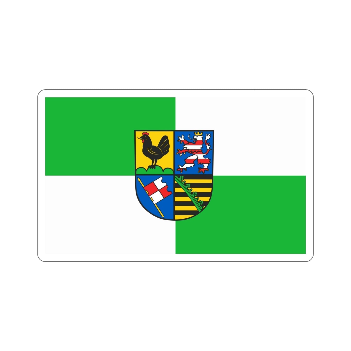 Flag of Schmalkalden Meiningen Germany STICKER Vinyl Die-Cut Decal-5 Inch-The Sticker Space