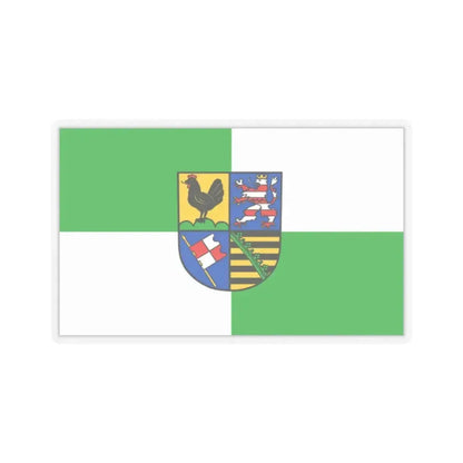Flag of Schmalkalden Meiningen Germany - STICKER Vinyl Kiss-Cut Decal 2 Inch Transparent - The Sticker Space