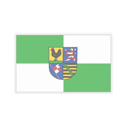 Flag of Schmalkalden Meiningen Germany - STICKER Vinyl Kiss-Cut Decal 3 Inch Transparent - The Sticker Space