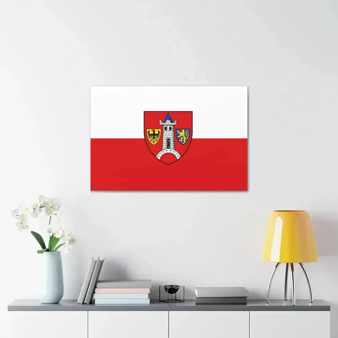 Flag of Schwabach Germany - Canvas Wall Art - The Sticker Space