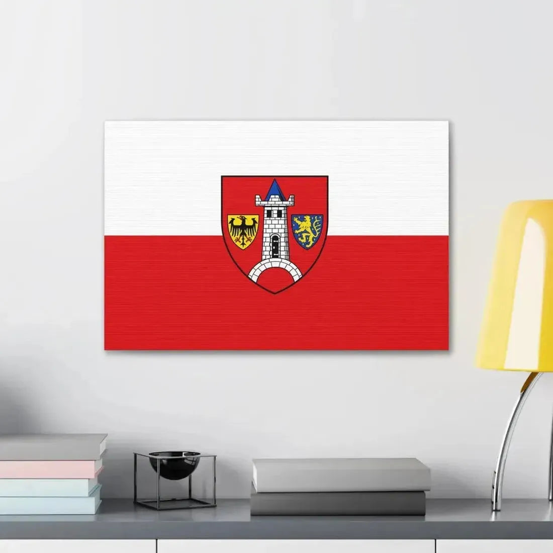 Flag of Schwabach Germany - Canvas Wall Art - The Sticker Space