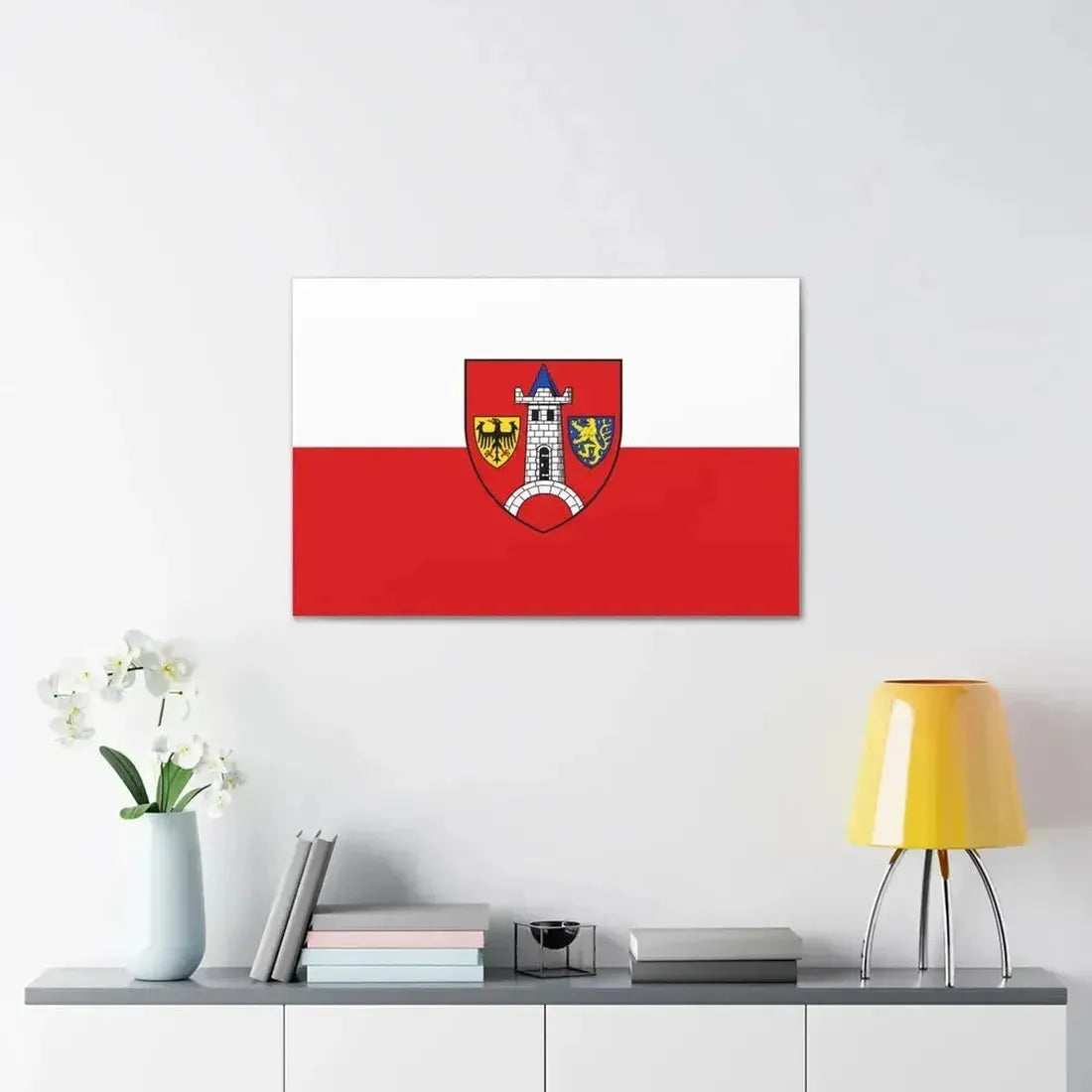 Flag of Schwabach Germany - Canvas Wall Art - The Sticker Space