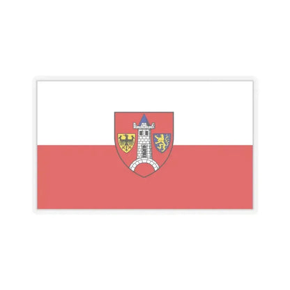 Flag of Schwabach Germany - STICKER Vinyl Kiss-Cut Decal 3 Inch Transparent - The Sticker Space
