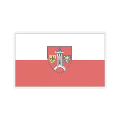 Flag of Schwabach Germany - STICKER Vinyl Kiss-Cut Decal 4 Inch Transparent - The Sticker Space