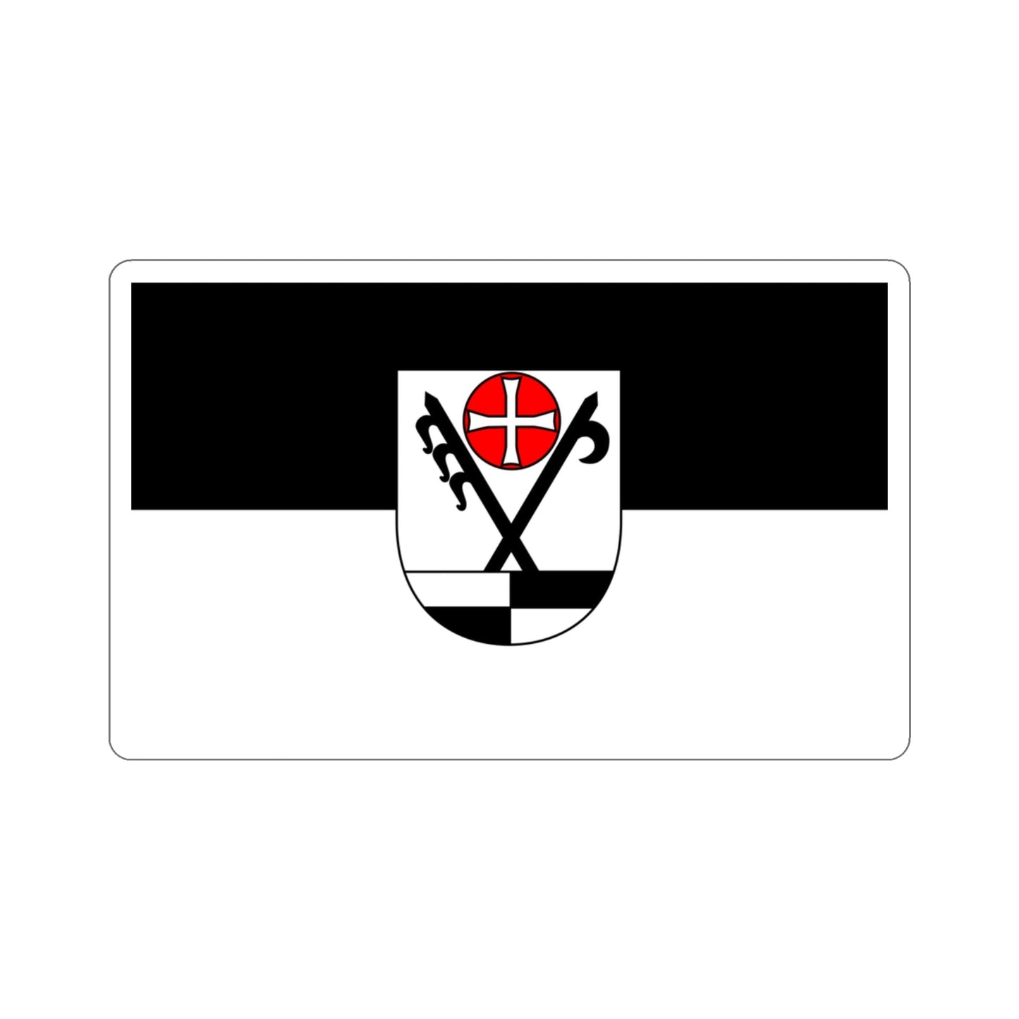 Flag of Schwäbisch Hall Germany STICKER Vinyl Die-Cut Decal-3 Inch-The Sticker Space