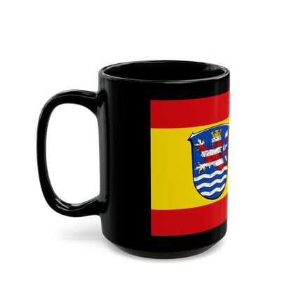 Flag of Schwalm Eder Kreis Germany - Black Coffee Mug-The Sticker Space