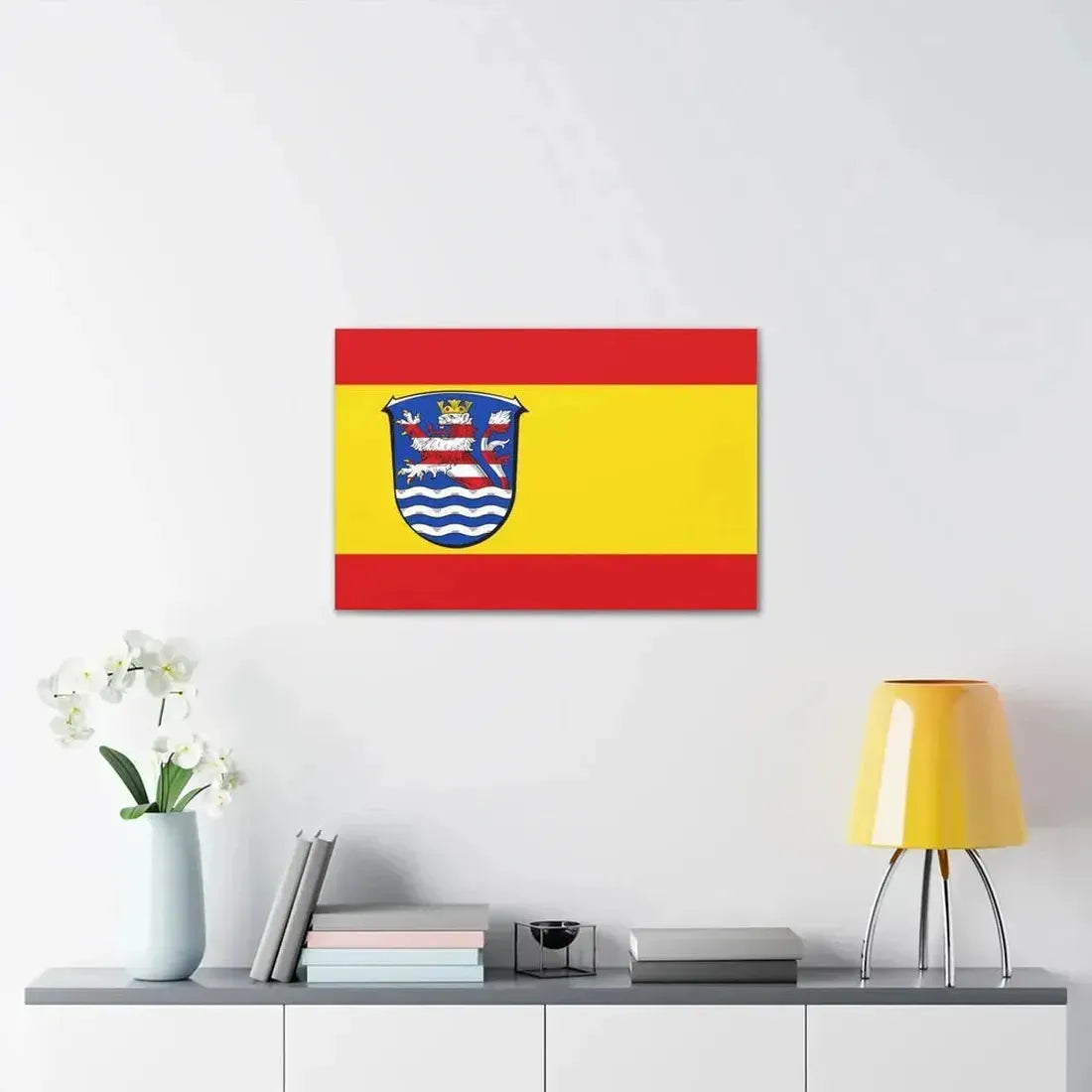 Flag of Schwalm Eder Kreis Germany - Canvas Wall Art - The Sticker Space