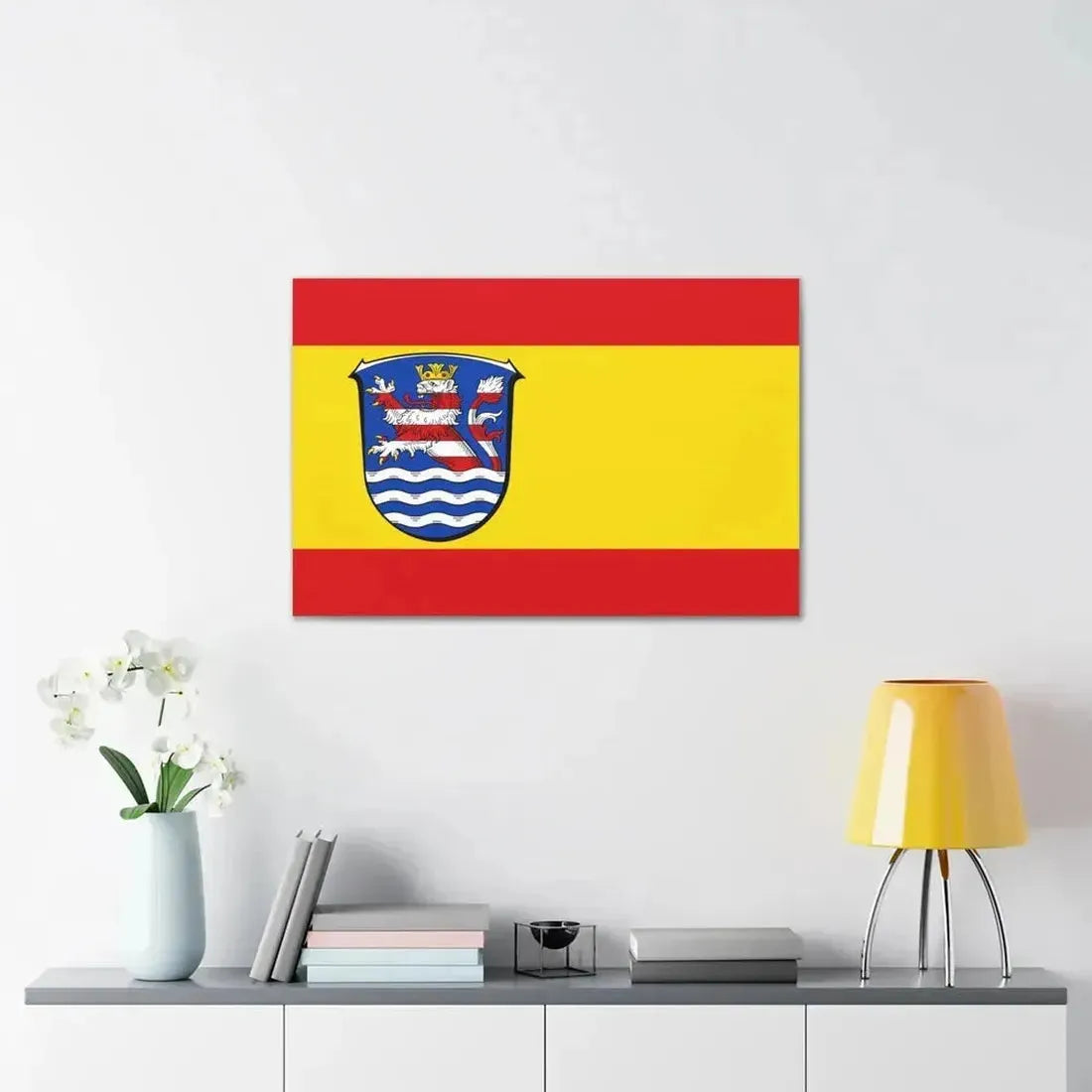Flag of Schwalm Eder Kreis Germany - Canvas Wall Art - The Sticker Space