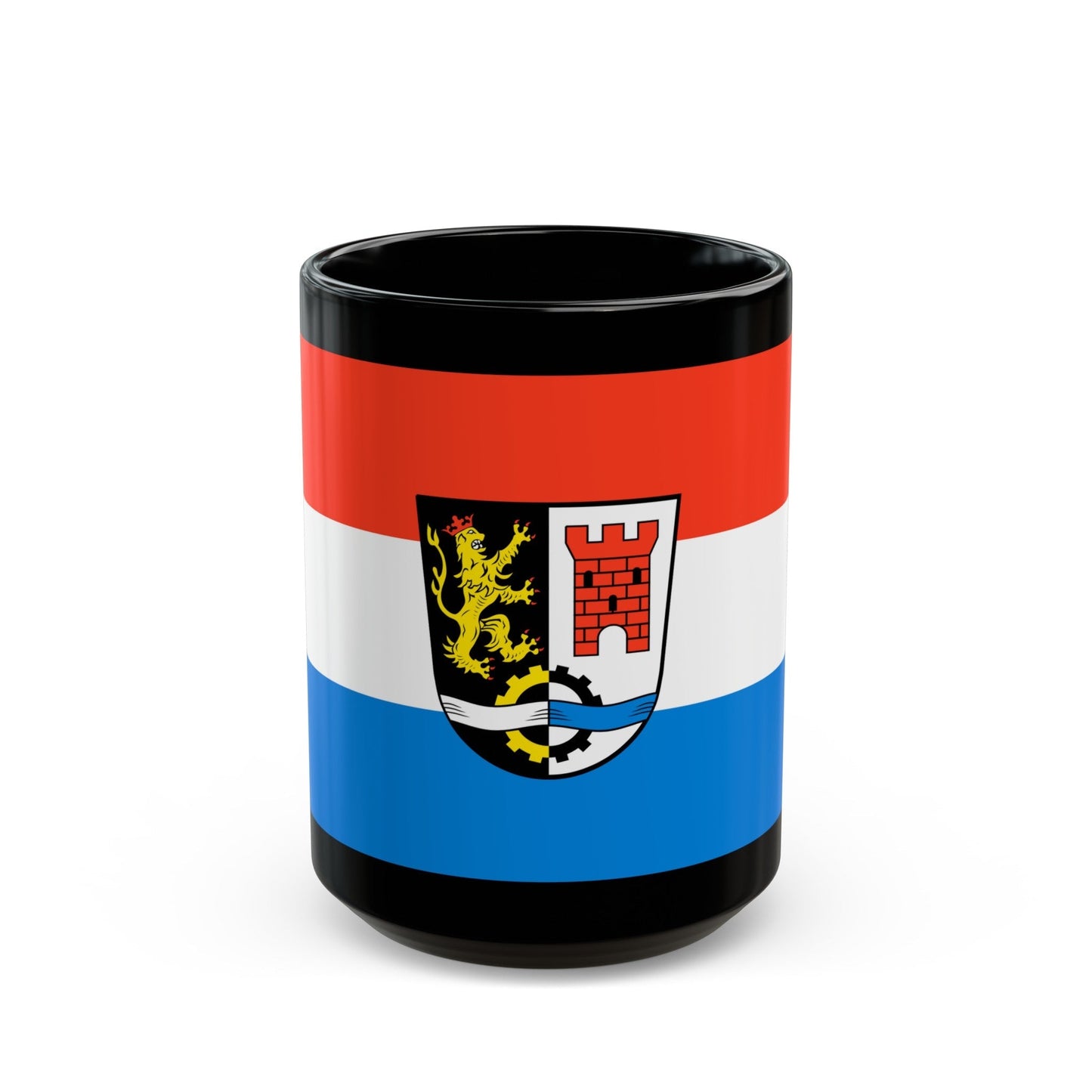 Flag of Schwandorf Germany - Black Coffee Mug-15oz-The Sticker Space