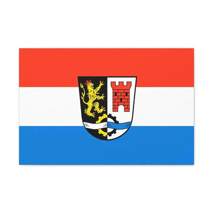 Flag of Schwandorf Germany - Canvas Wall Art 24″ x 16″ 1.25" - The Sticker Space