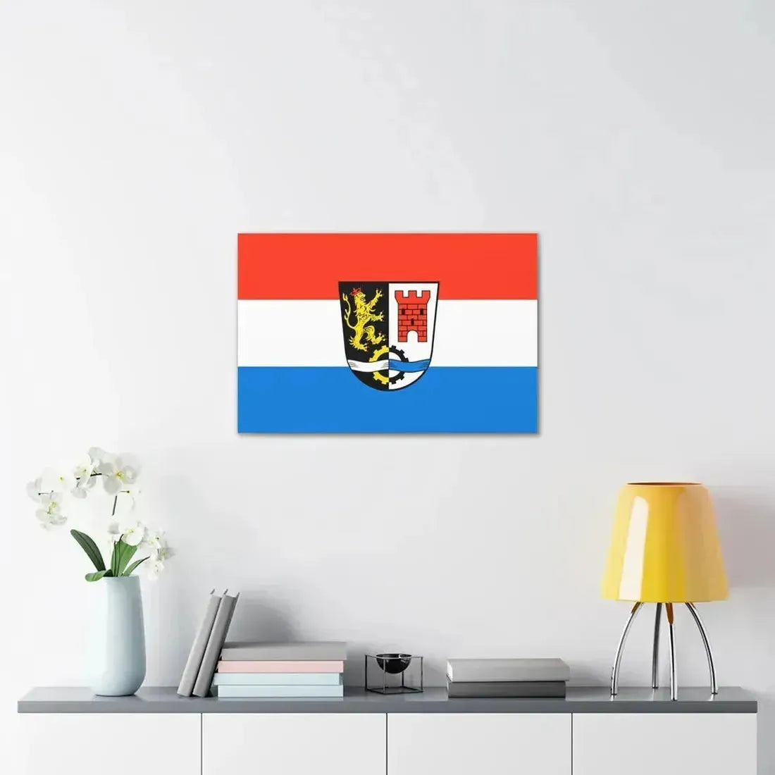 Flag of Schwandorf Germany - Canvas Wall Art - The Sticker Space