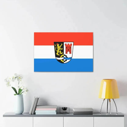 Flag of Schwandorf Germany - Canvas Wall Art - The Sticker Space