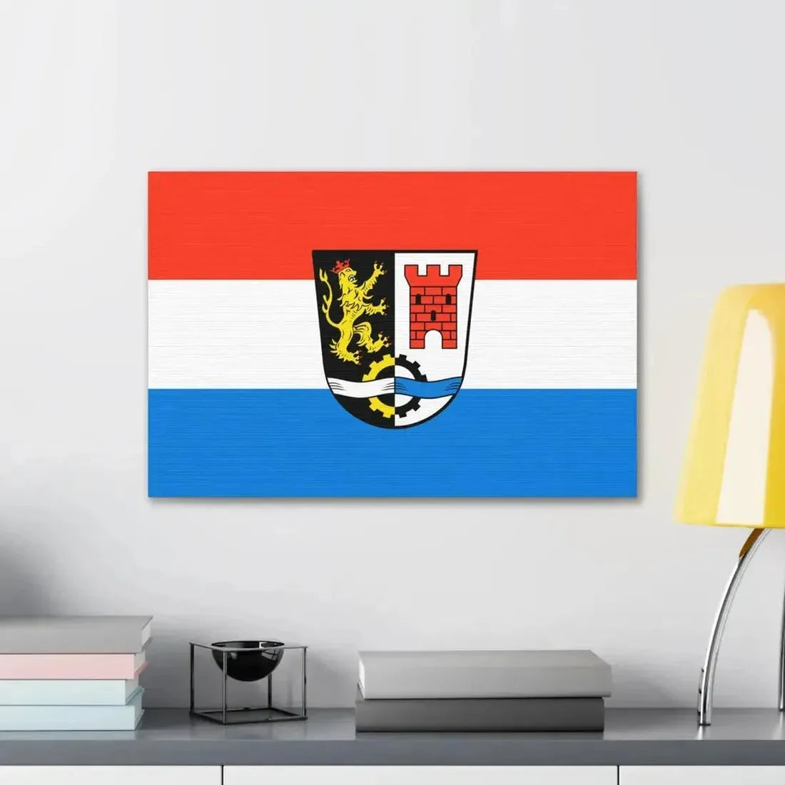 Flag of Schwandorf Germany - Canvas Wall Art - The Sticker Space