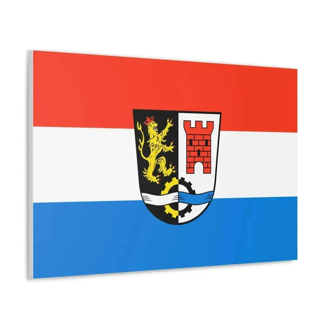 Flag of Schwandorf Germany - Canvas Wall Art - The Sticker Space