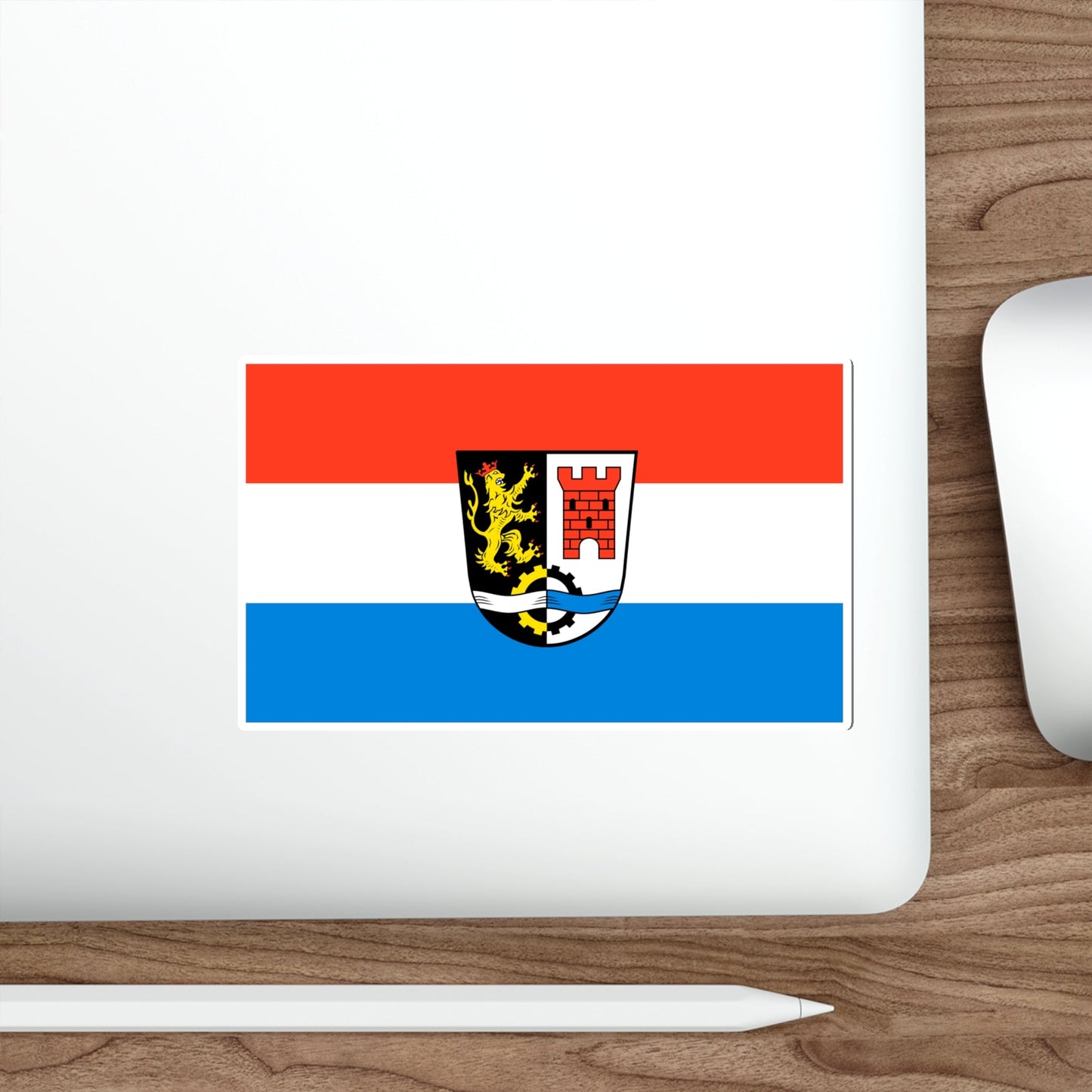 Flag of Schwandorf Germany STICKER Vinyl Die-Cut Decal-The Sticker Space