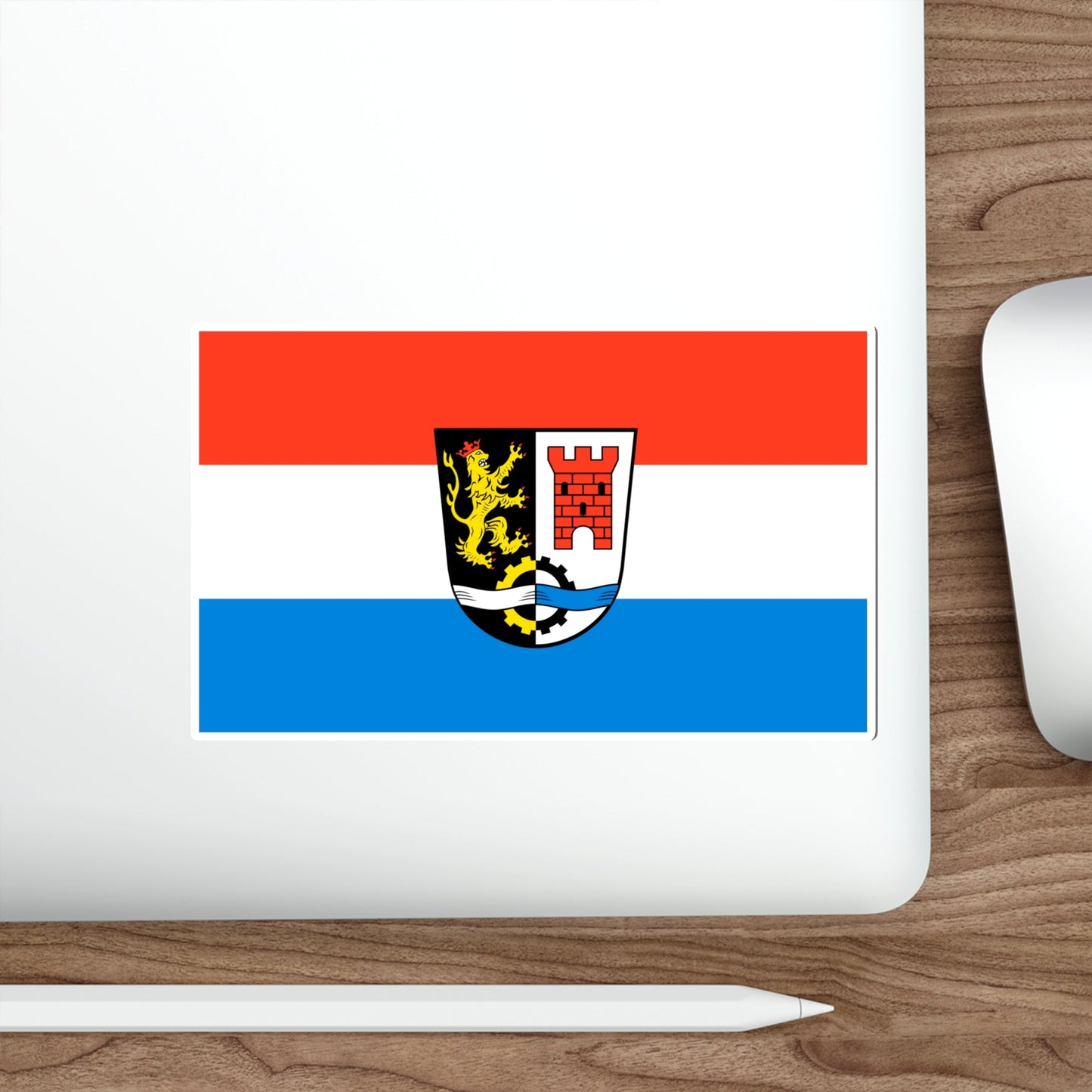 Flag of Schwandorf Germany STICKER Vinyl Die-Cut Decal-The Sticker Space