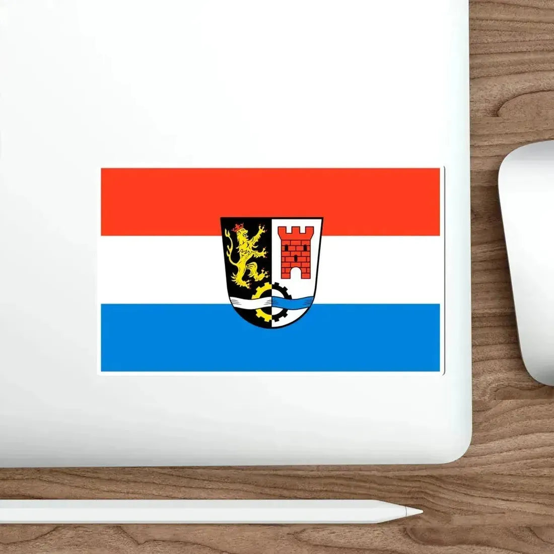 Flag of Schwandorf Germany STICKER Vinyl Die-Cut Decal - The Sticker Space