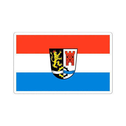 Flag of Schwandorf Germany - STICKER Vinyl Kiss-Cut Decal 4 Inch White - The Sticker Space