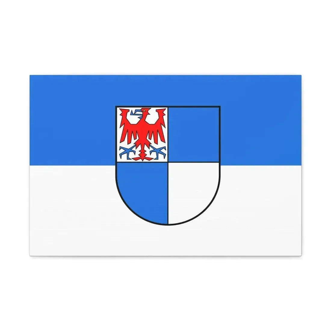 Flag of Schwarzwald Baar Kreis Germany - Canvas Wall Art 24″ x 16″ 1.25" - The Sticker Space