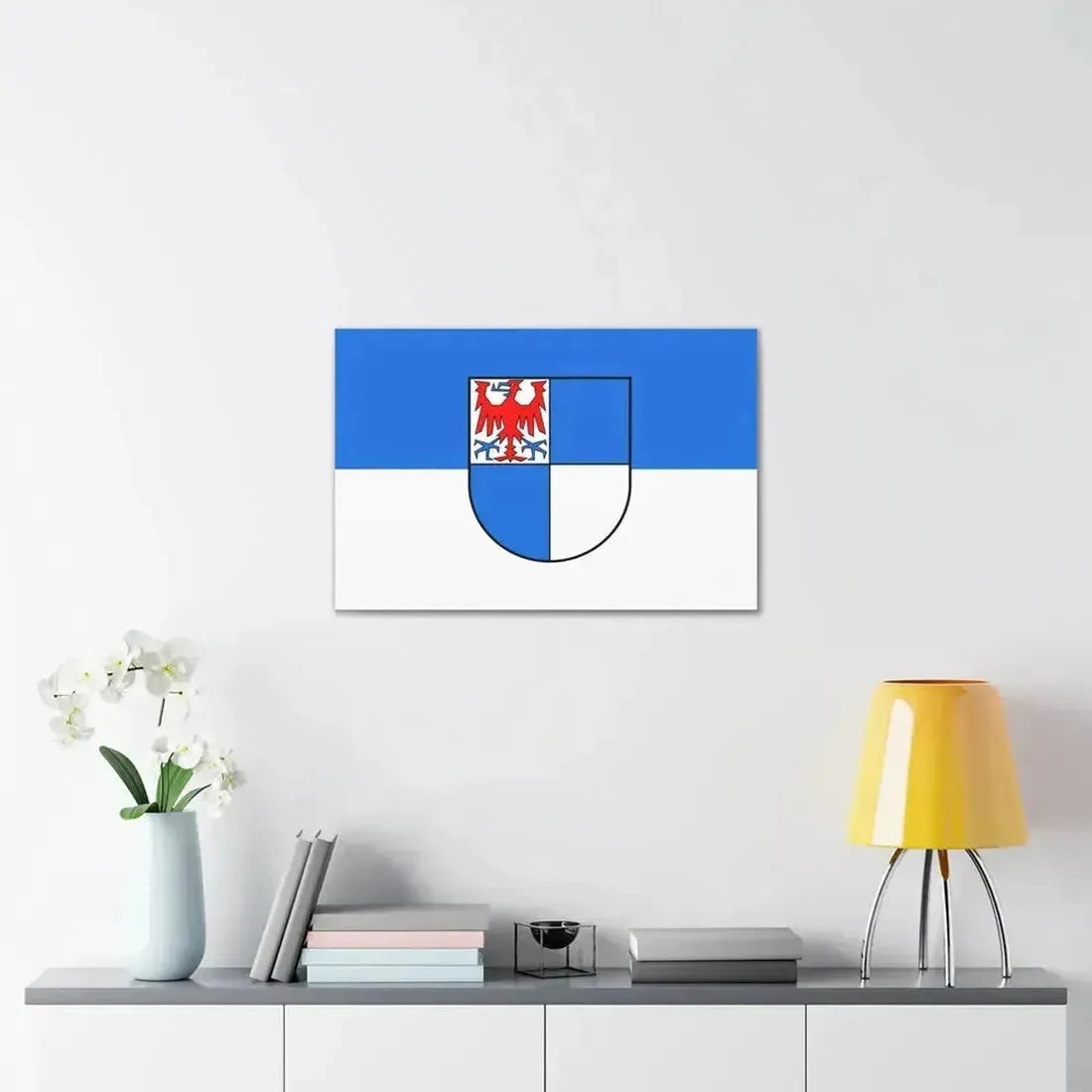 Flag of Schwarzwald Baar Kreis Germany - Canvas Wall Art - The Sticker Space
