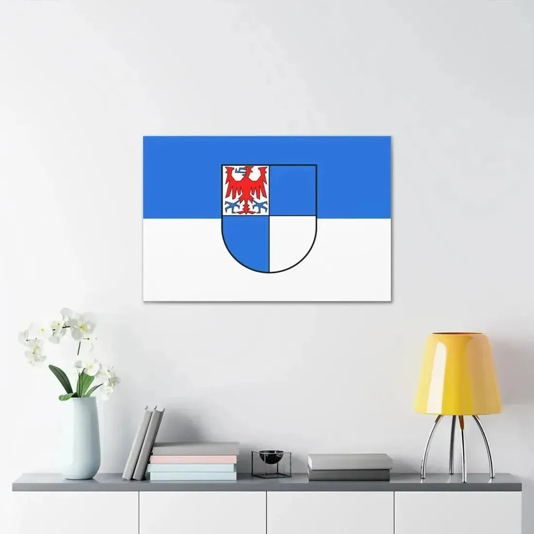 Flag of Schwarzwald Baar Kreis Germany - Canvas Wall Art - The Sticker Space