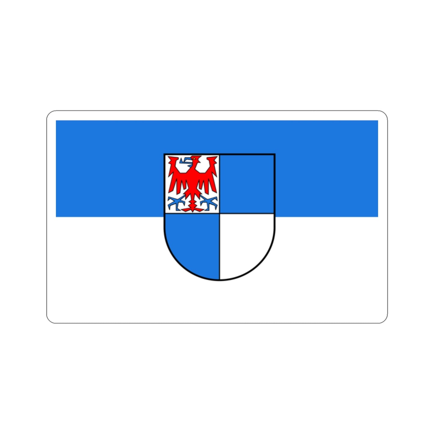 Flag of Schwarzwald Baar Kreis Germany STICKER Vinyl Die-Cut Decal-2 Inch-The Sticker Space