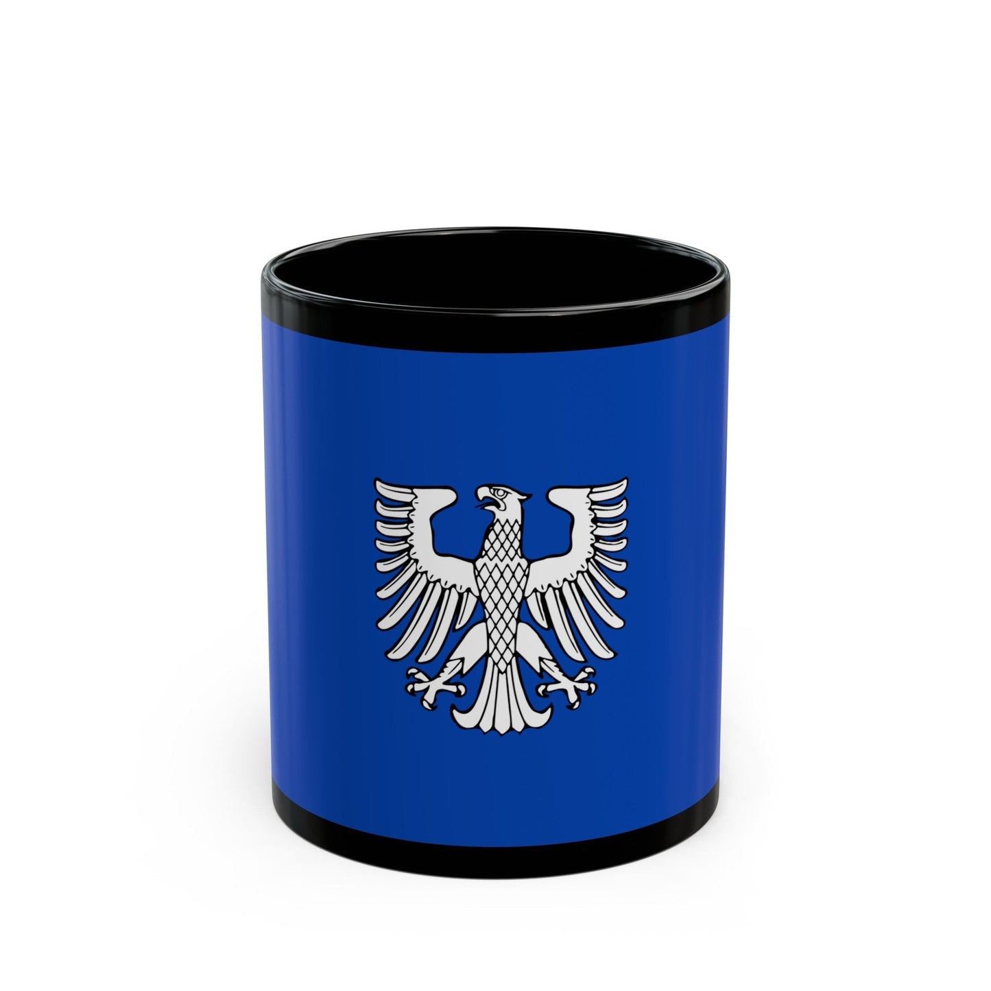 Flag of Schweinfurt 2 Germany - Black Coffee Mug-11oz-The Sticker Space