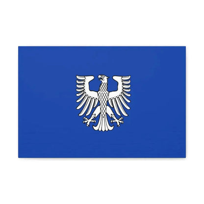 Flag of Schweinfurt 2 Germany - Canvas Wall Art 18″ x 12″ 1.25" - The Sticker Space