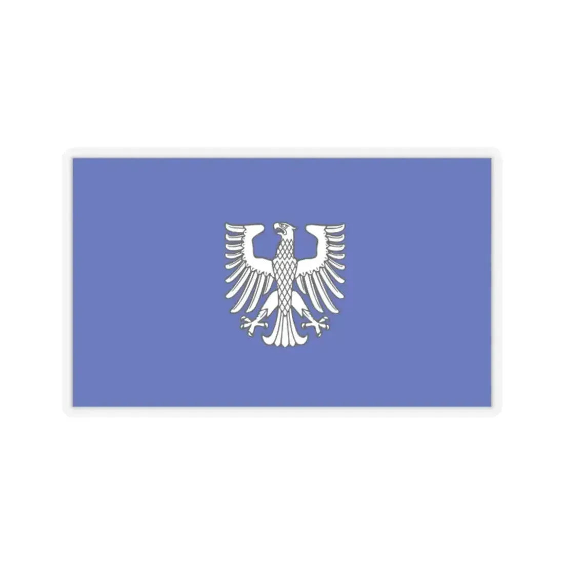 Flag of Schweinfurt 2 Germany - STICKER Vinyl Kiss-Cut Decal 2 Inch Transparent - The Sticker Space