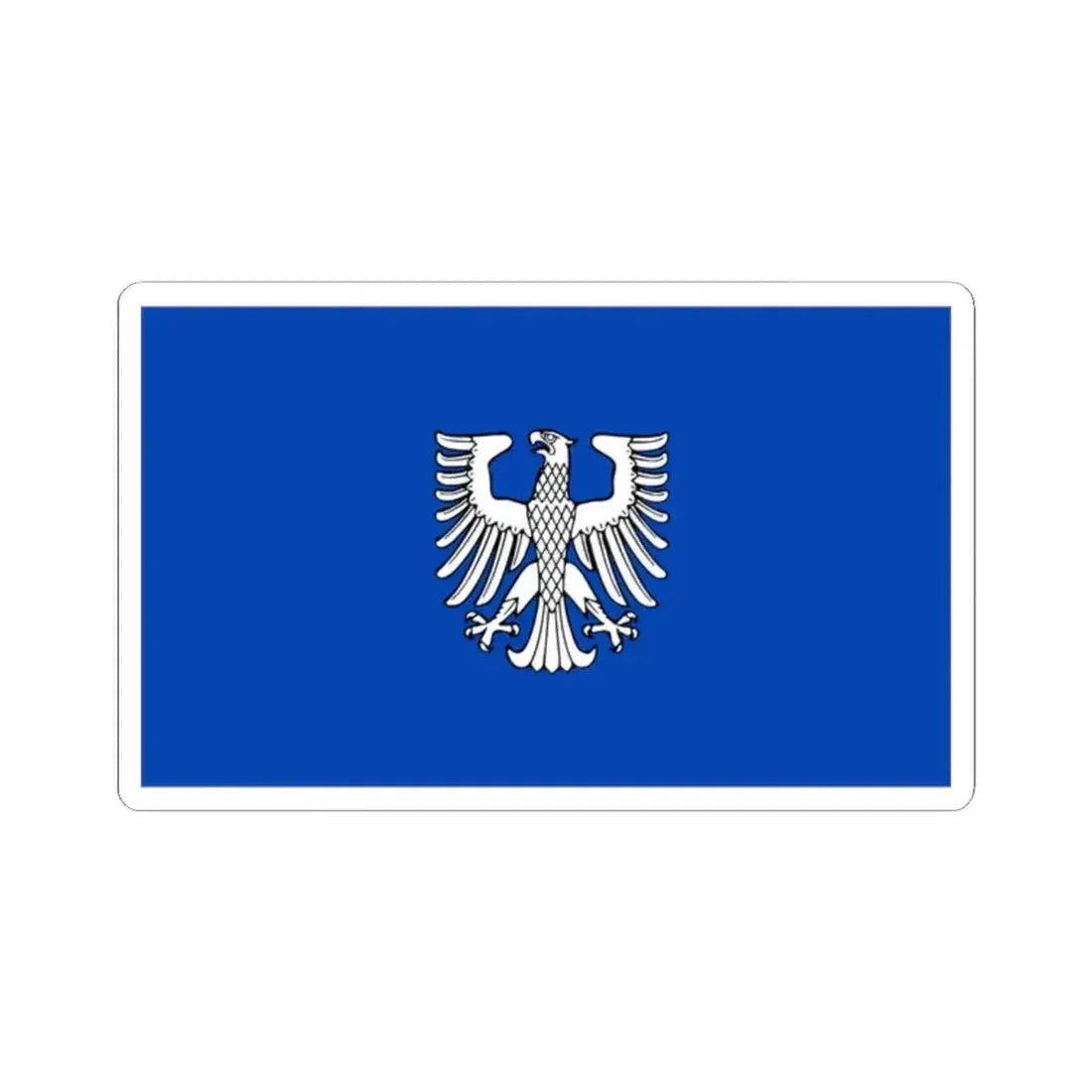Flag of Schweinfurt 2 Germany - STICKER Vinyl Kiss-Cut Decal 2 Inch White - The Sticker Space