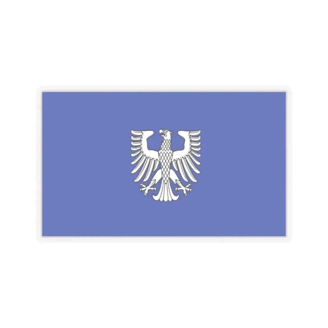 Flag of Schweinfurt 2 Germany - STICKER Vinyl Kiss-Cut Decal 3 Inch Transparent - The Sticker Space