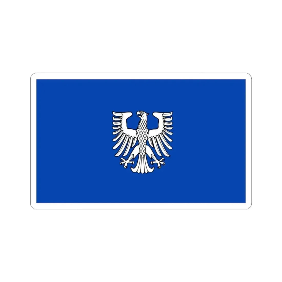 Flag of Schweinfurt 2 Germany - STICKER Vinyl Kiss-Cut Decal 3 Inch White - The Sticker Space