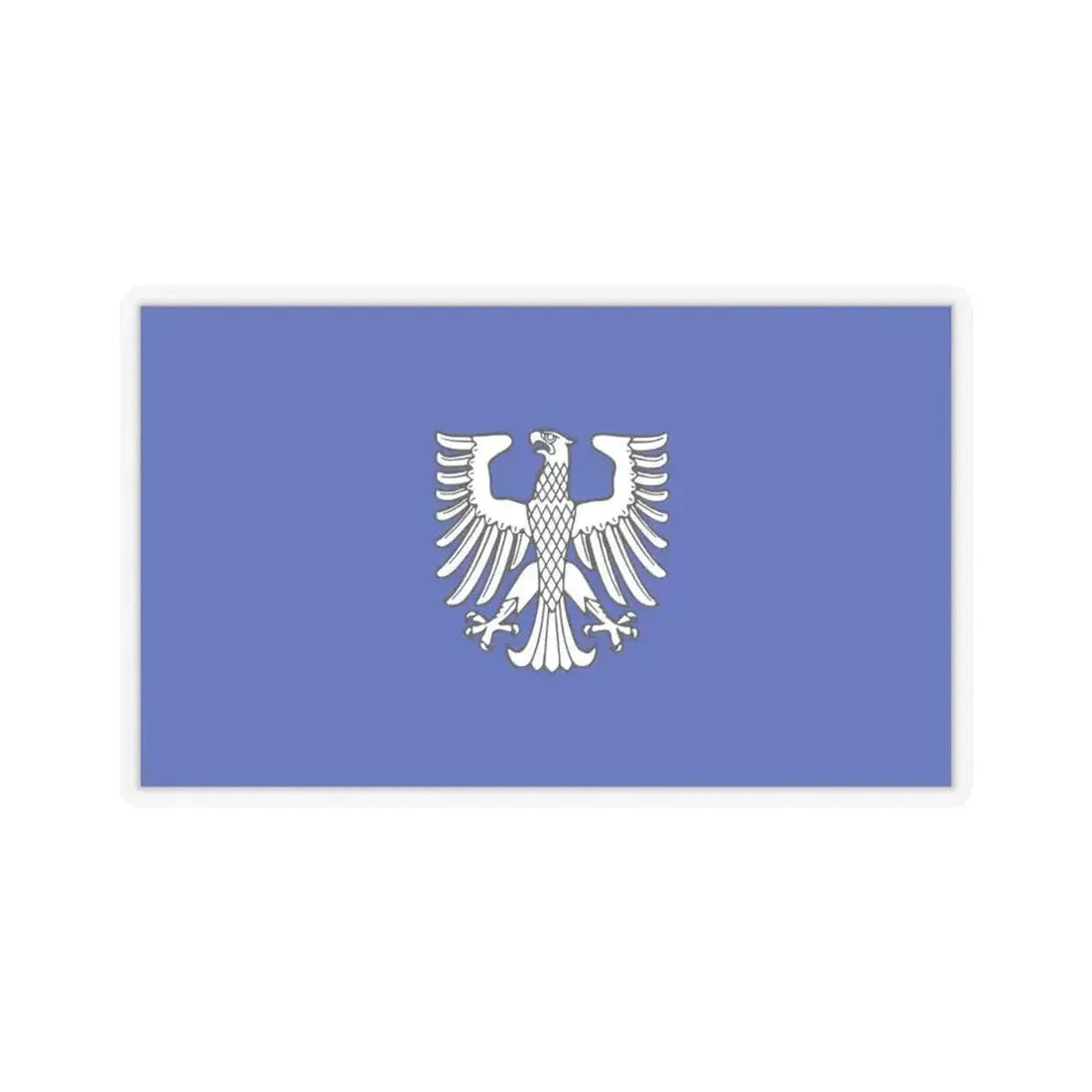 Flag of Schweinfurt 2 Germany - STICKER Vinyl Kiss-Cut Decal 4 Inch Transparent - The Sticker Space