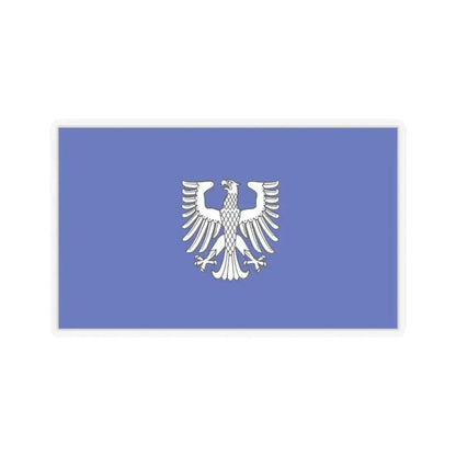 Flag of Schweinfurt 2 Germany - STICKER Vinyl Kiss-Cut Decal 4 Inch Transparent - The Sticker Space