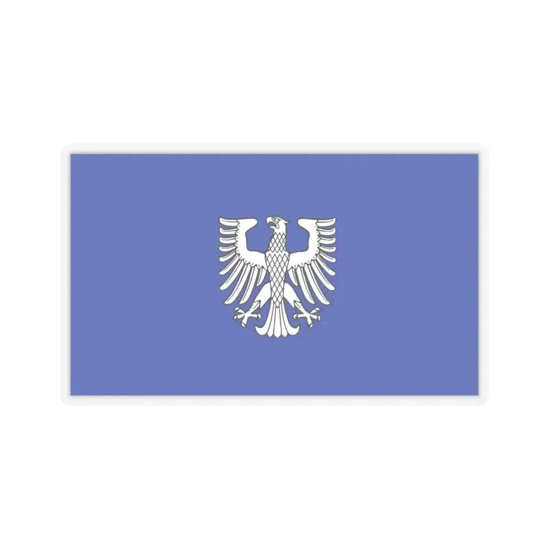 Flag of Schweinfurt 2 Germany - STICKER Vinyl Kiss-Cut Decal 6 Inch Transparent - The Sticker Space