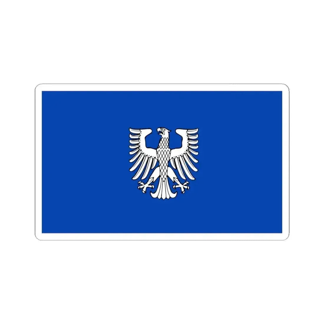 Flag of Schweinfurt 2 Germany - STICKER Vinyl Kiss-Cut Decal 6 Inch White - The Sticker Space