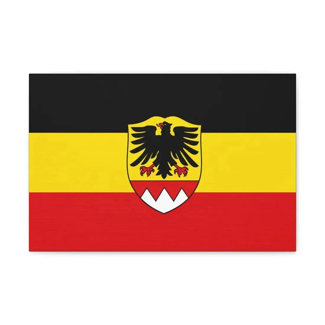 Flag of Schweinfurt Germany - Canvas Wall Art 18″ x 12″ 1.25" - The Sticker Space