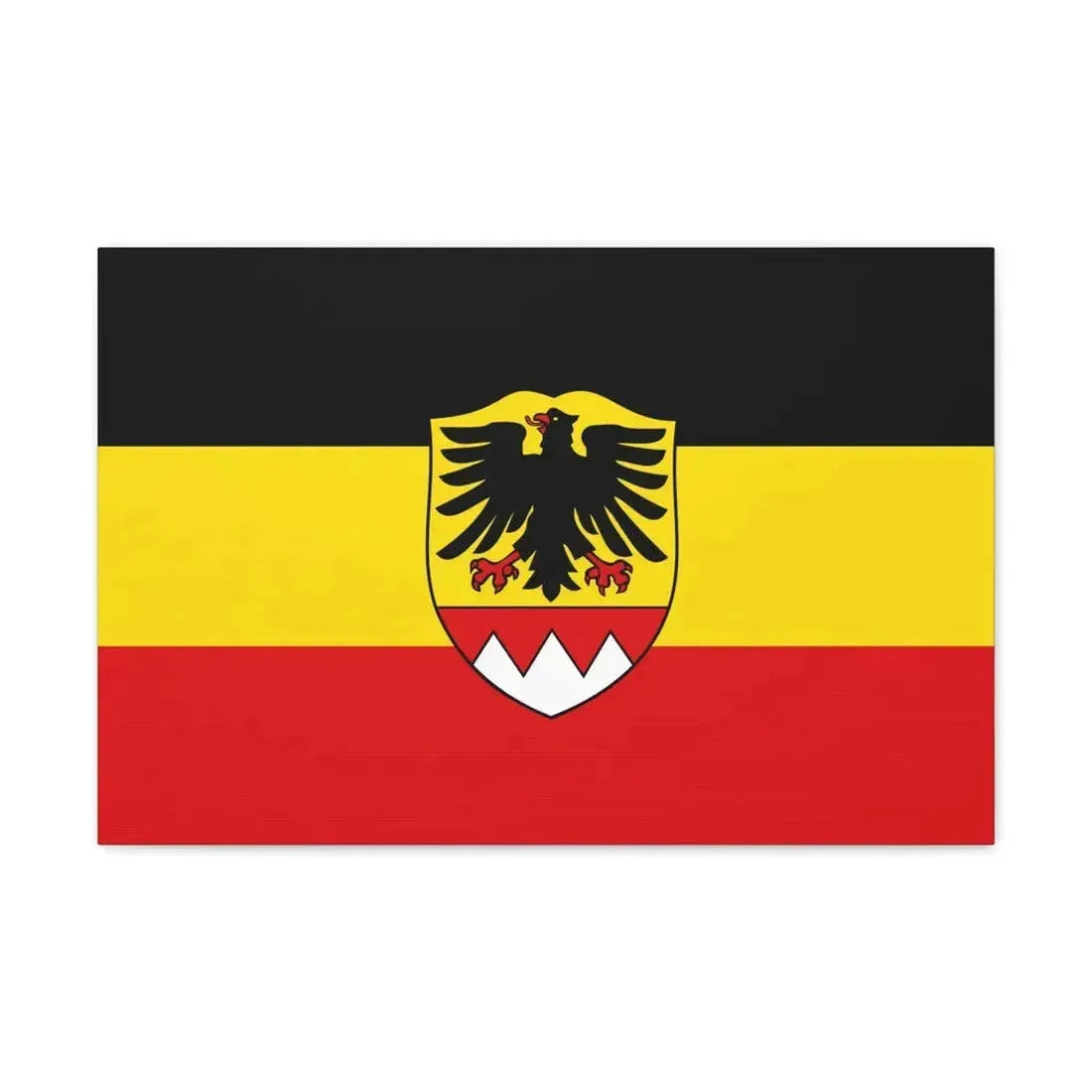 Flag of Schweinfurt Germany - Canvas Wall Art 24″ x 16″ 1.25" - The Sticker Space