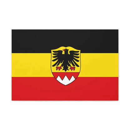 Flag of Schweinfurt Germany - Canvas Wall Art 24″ x 16″ 1.25" - The Sticker Space