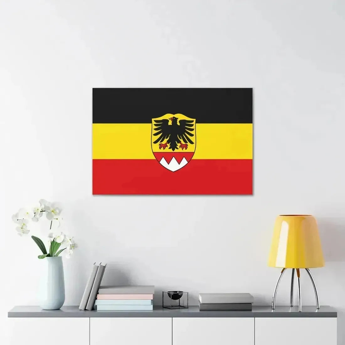 Flag of Schweinfurt Germany - Canvas Wall Art - The Sticker Space