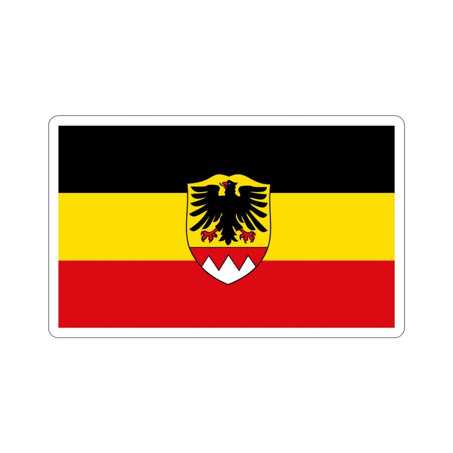 Flag of Schweinfurt Germany STICKER Vinyl Die-Cut Decal-3 Inch-The Sticker Space