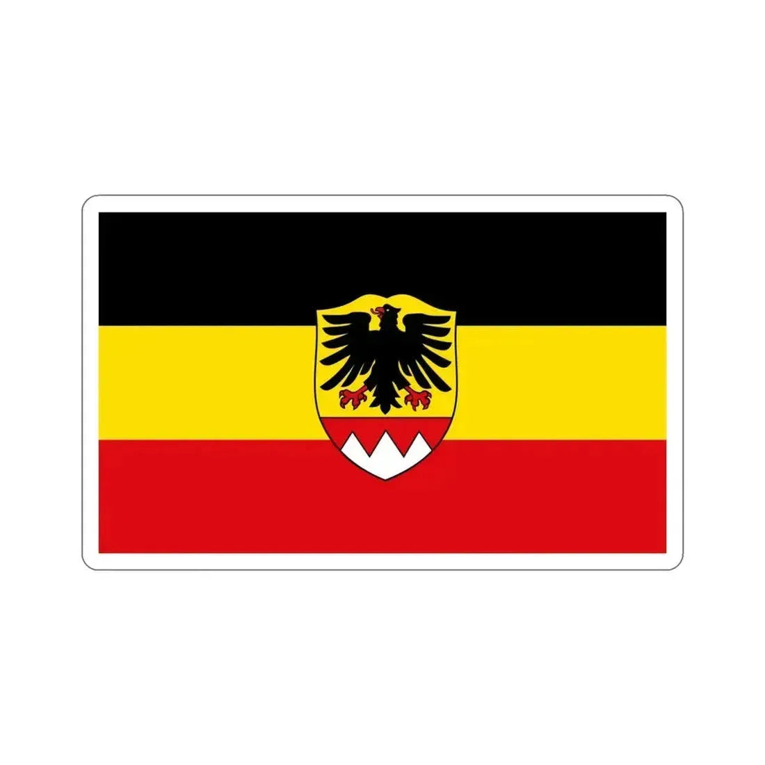 Flag of Schweinfurt Germany STICKER Vinyl Die-Cut Decal 4 Inch - The Sticker Space