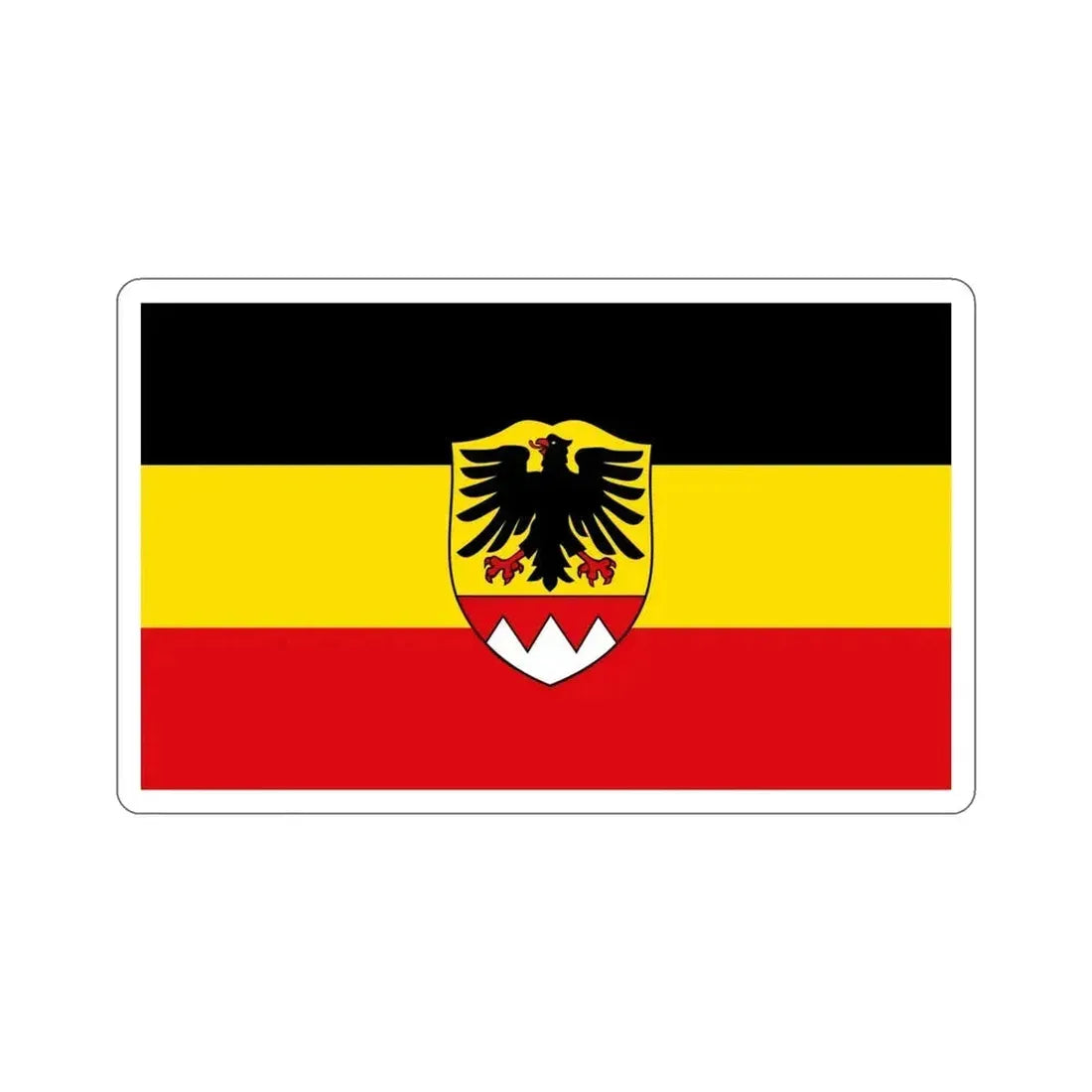 Flag of Schweinfurt Germany STICKER Vinyl Die-Cut Decal 4 Inch - The Sticker Space