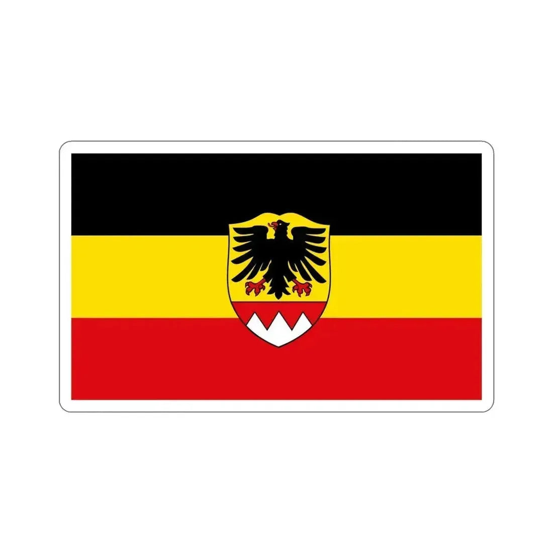 Flag of Schweinfurt Germany STICKER Vinyl Die-Cut Decal 5 Inch - The Sticker Space