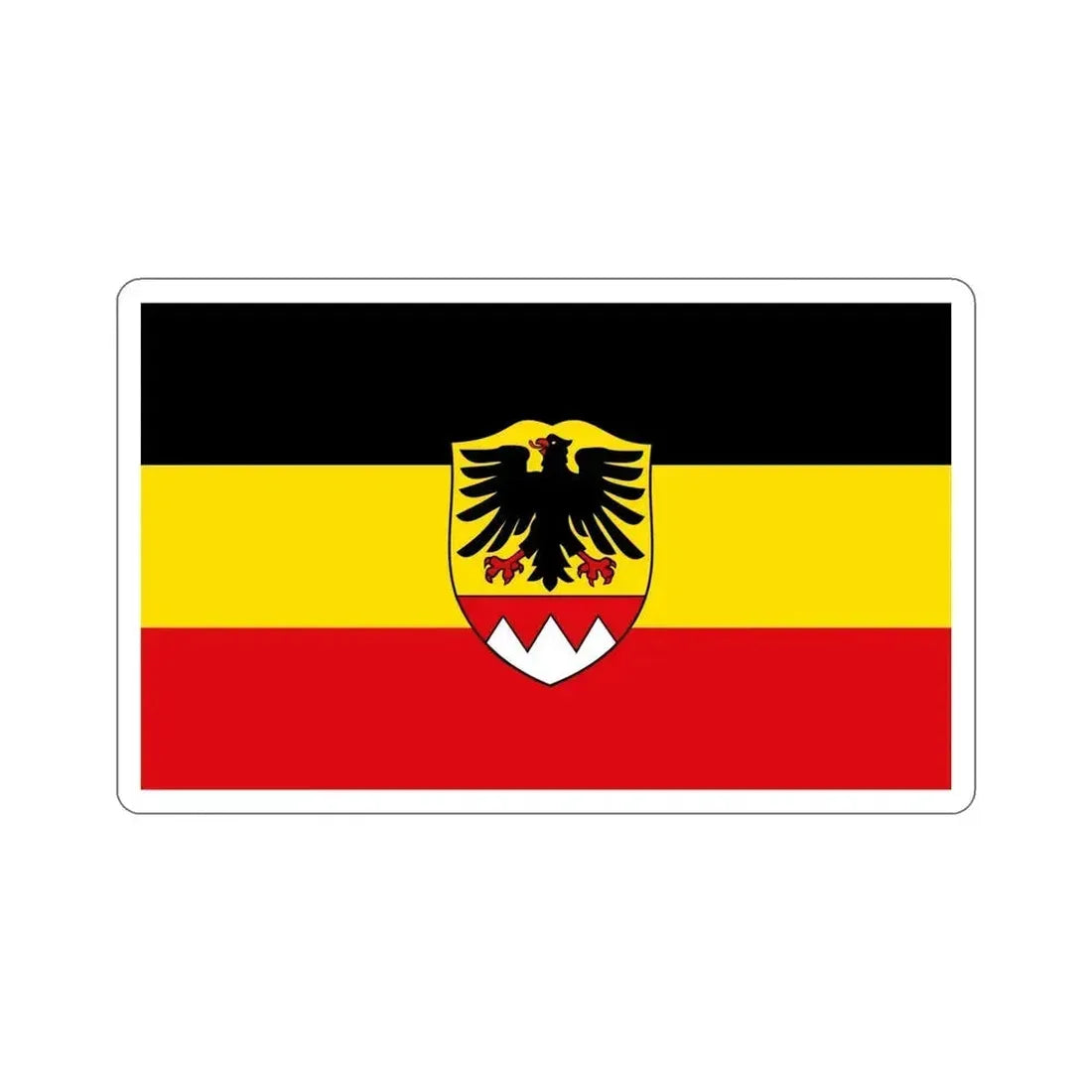 Flag of Schweinfurt Germany STICKER Vinyl Die-Cut Decal 5 Inch - The Sticker Space